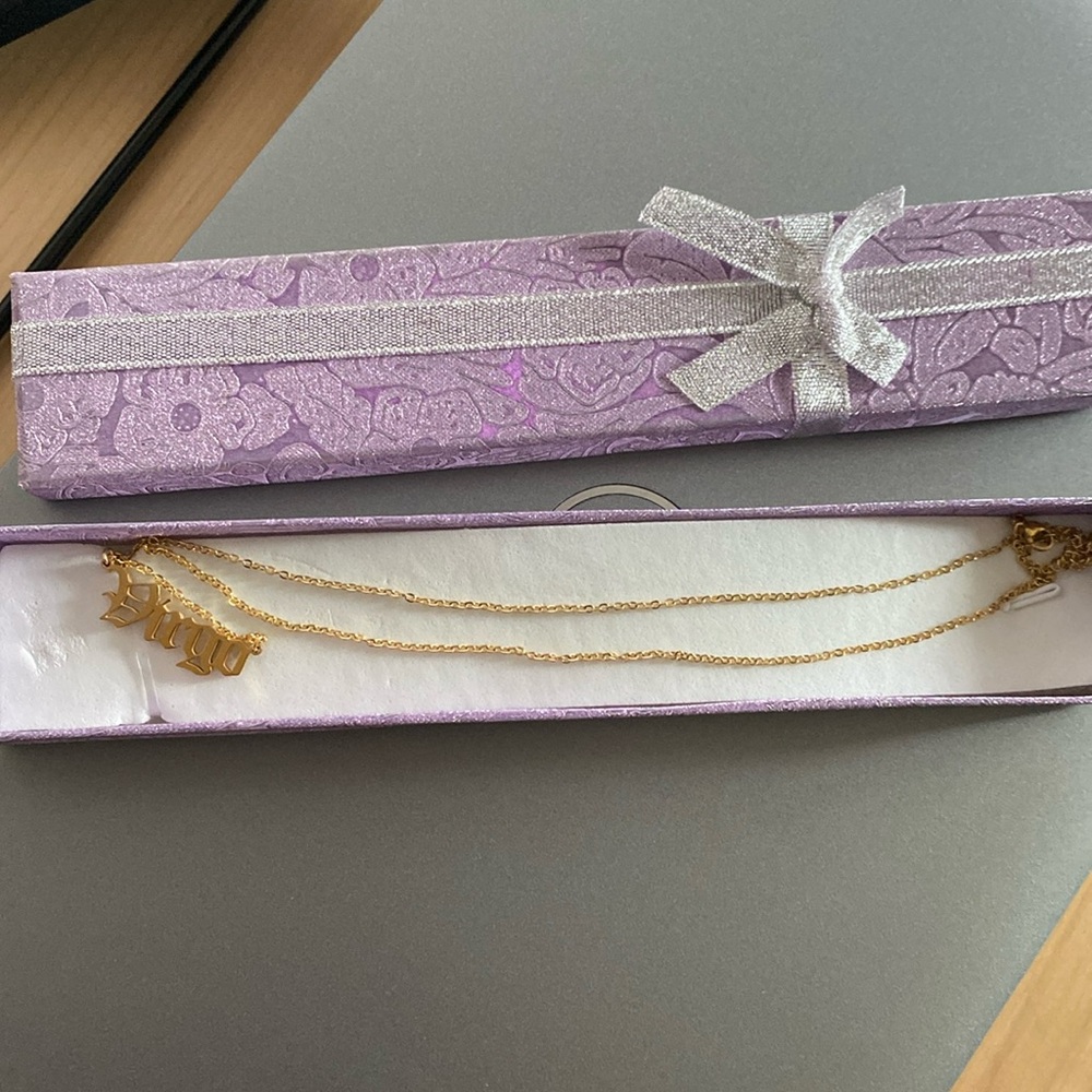 2/$20 Brand new Virgo zodiac necklace